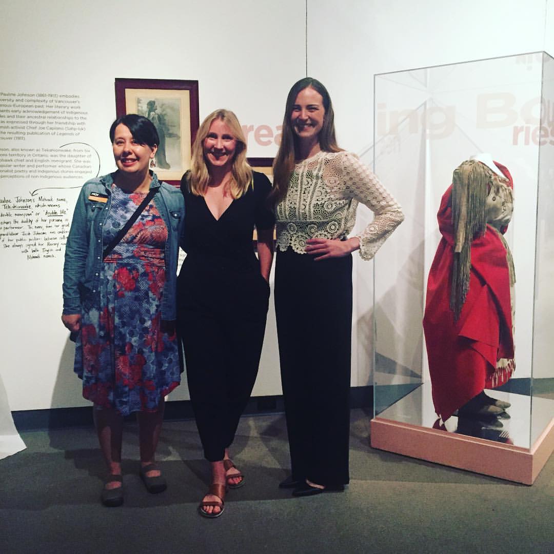 Dr. Sharon Fortney, Dr. Hannah Turner, and soon-to-be-dr. Alix Shield at the 'Unbelievable' opening, June 26, 2017. 